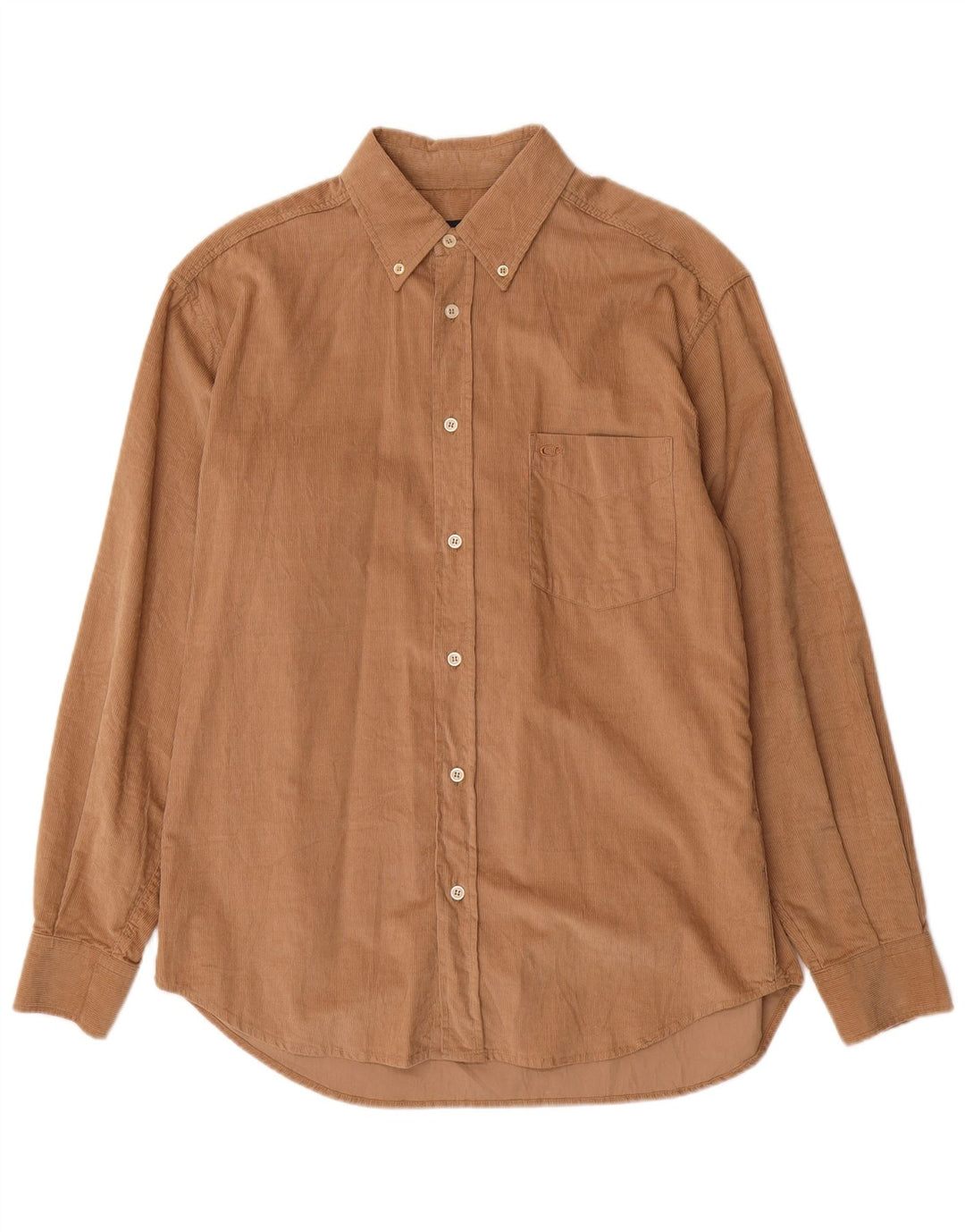 Camisa masculina de veludo CARRERA algodão marrom médio