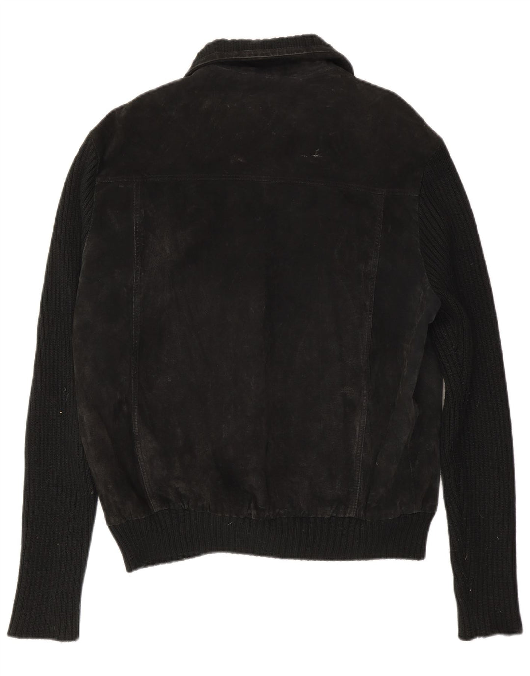 Jaqueta bomber masculina vintage de camurça IT 54 2XL preta