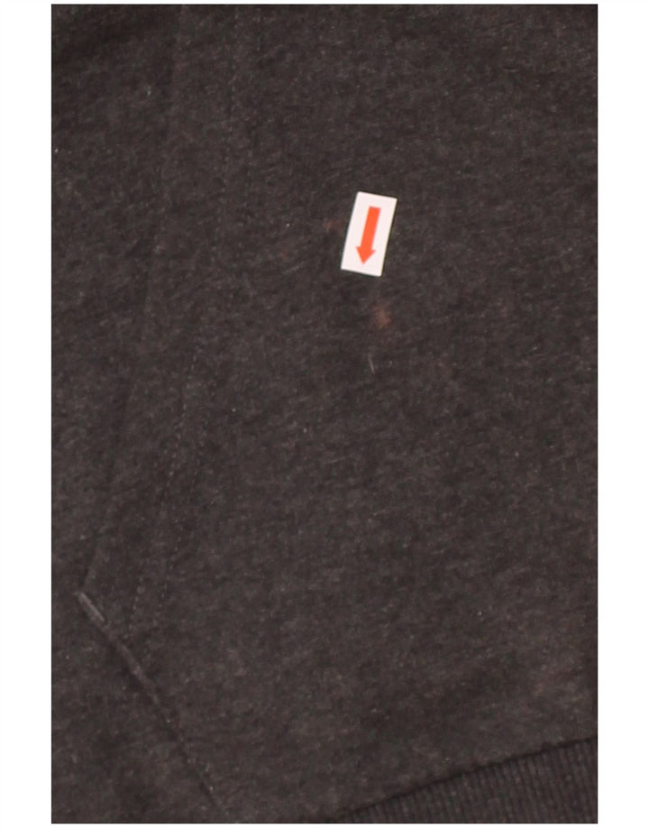 PUMA Mens Graphic Hoodie Jumper Grande Algodão Cinza