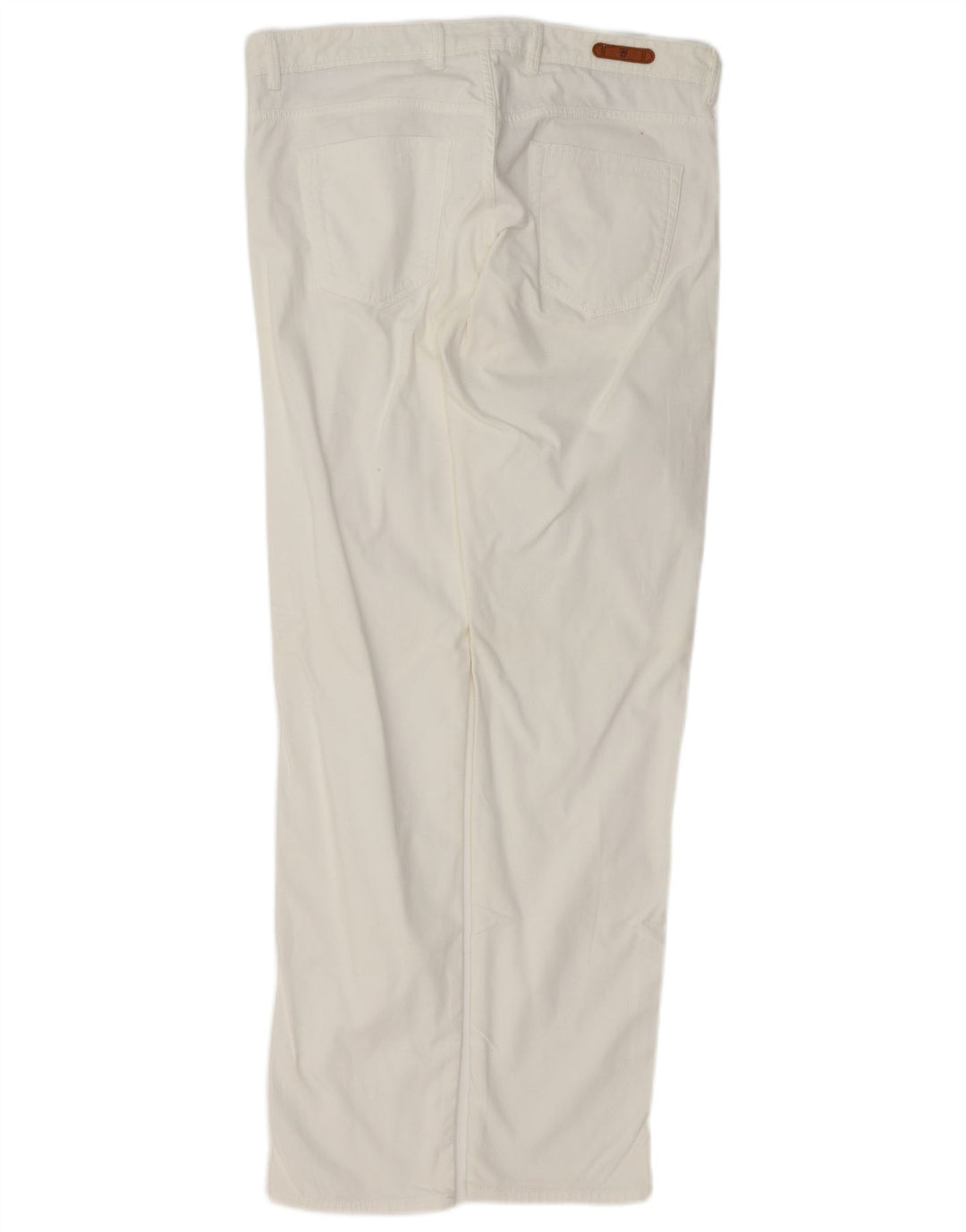 Calça masculina Massimo Dutti Slim Fit casual UE 42 grande W32 L34 branca