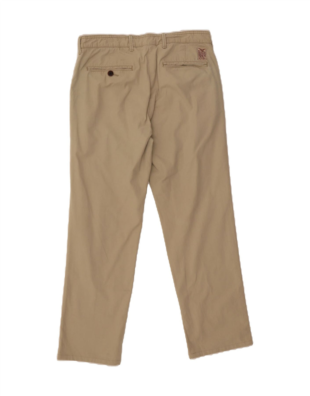 TOMMY HILFIGER Mens Straight Chino Trousers W32 L29 Beige Cotton Vintage Tommy Hilfiger and Second-Hand Tommy Hilfiger from Messina Hembry 