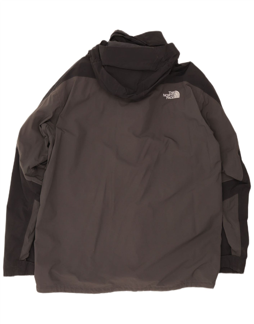 Jaqueta de chuva masculina com capuz The North Face UK 44 2XL cinza colorblock poliéster