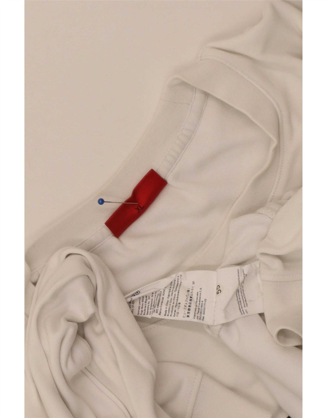 Hugo Boss Mens Graphic Moletom Jumper XL Algodão Branco