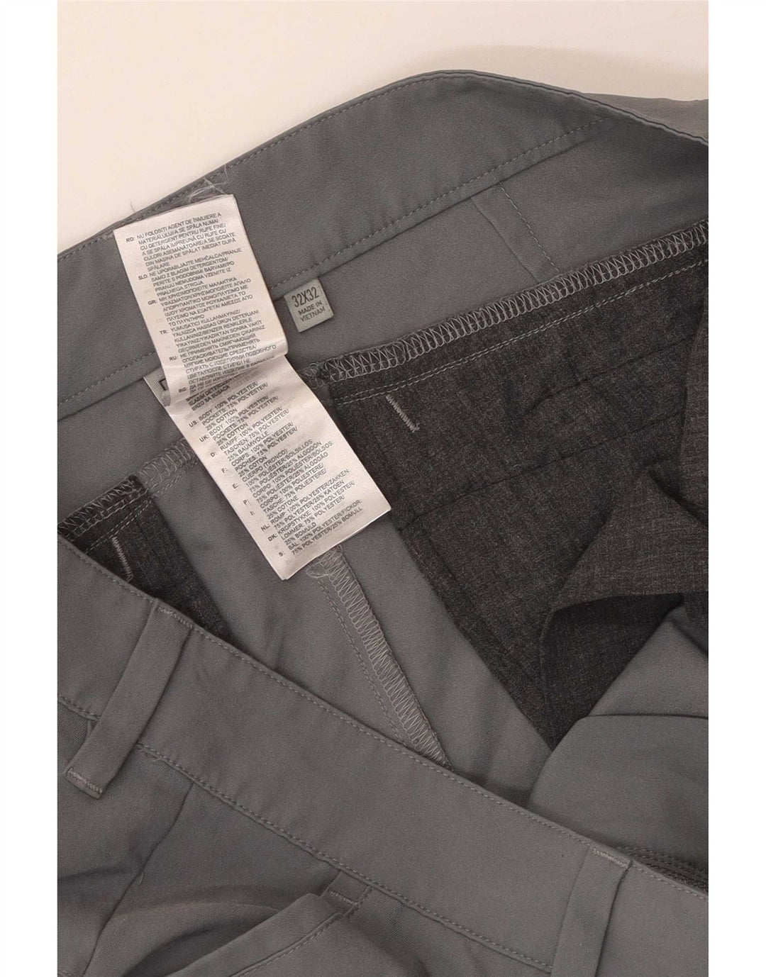 Calça Adidas Mens Slim Chino W32 L29 Cinza Poliéster