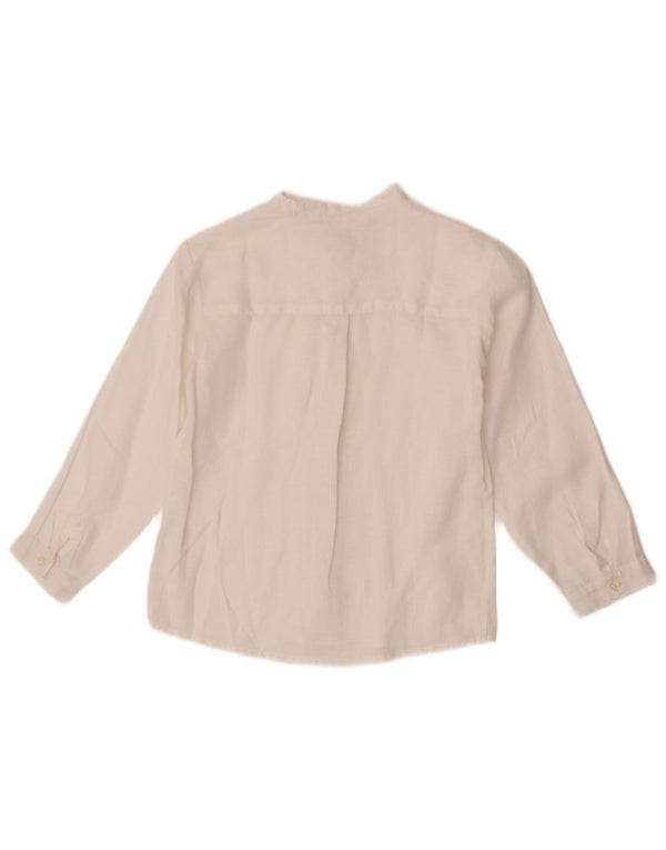Camisa Monsoon Boys 7-8 Anos Linho Branco