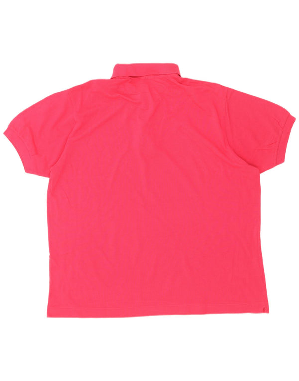 Camisa polo masculina Lacoste tamanho 7 2XL algodão rosa