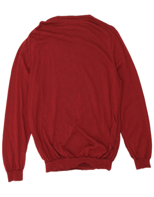 Gant Suéter masculino com gola canoa XL Lã Merino Borgonha