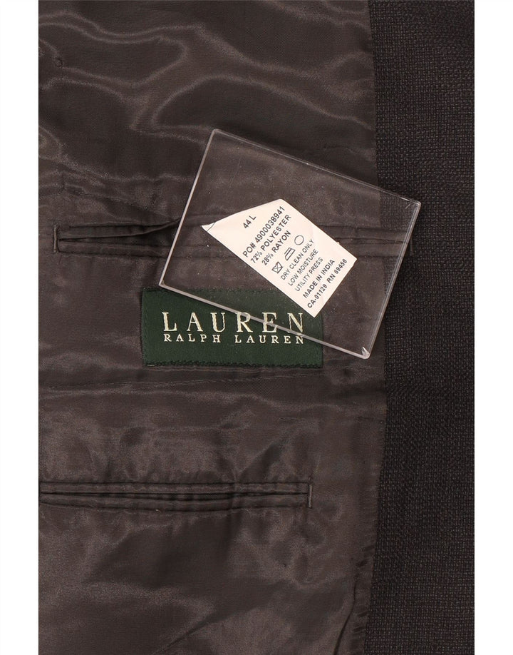 Jaqueta Blazer Masculina Ralph Lauren Longline 2 Botões Reino Unido 40 Grande Cinza