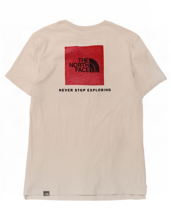 Camiseta gráfica masculina The North Face Top médio algodão branco