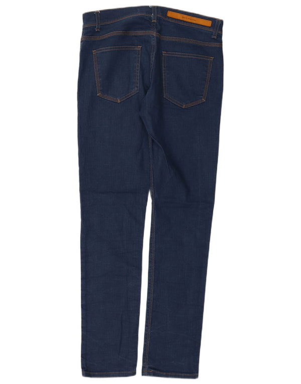 Zara Mens Slim Jeans EU 40 Médio W31 L31 Azul Marinho Algodão