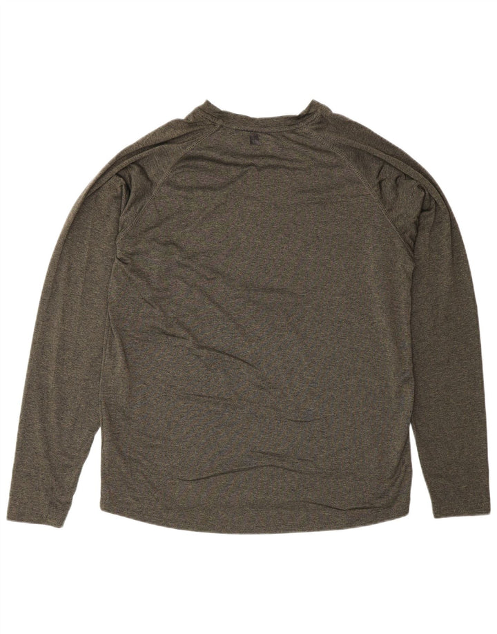 Mountain Warehouse Mens IsoCool Top Manga Longa Médio Cáqui Salpicado