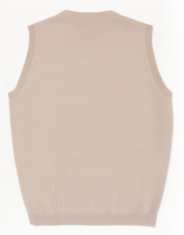 Zara Womens Vest Top UK 8 Pequeno Branco