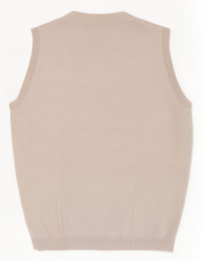 Zara Womens Vest Top UK 8 Pequeno Branco