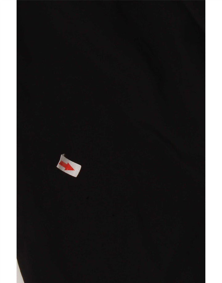 Calças de treino masculinas Adidas UK 36/38 poliéster preto pequeno