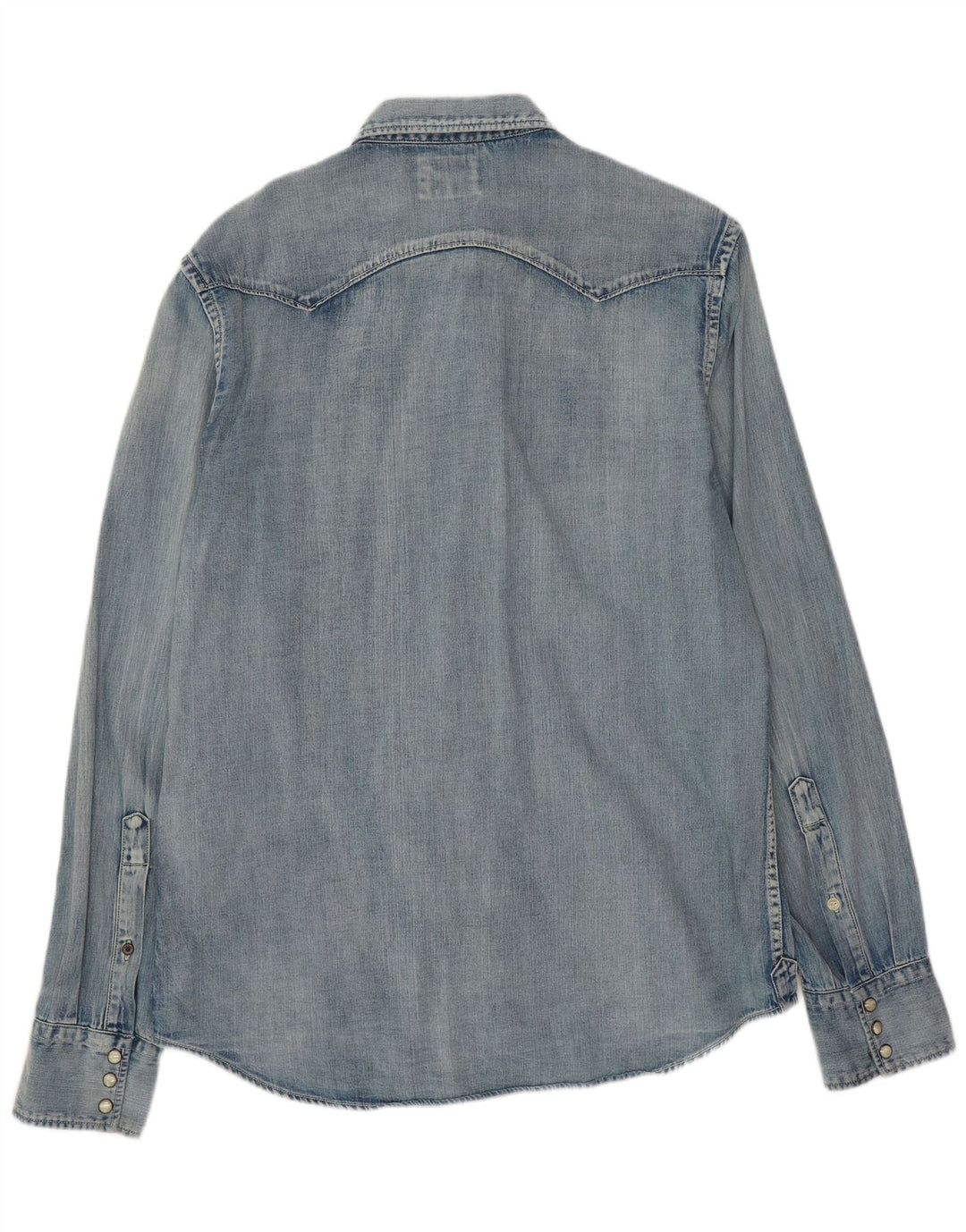 Camisa jeans masculina REPLAY XL azul algodão