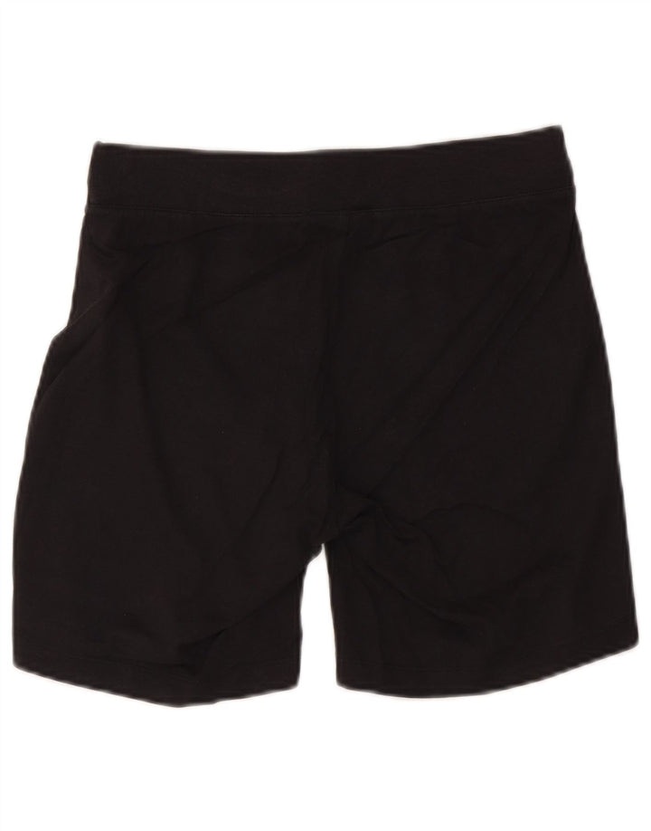 Shorts esportivos femininos Champion UK 12 médio algodão preto