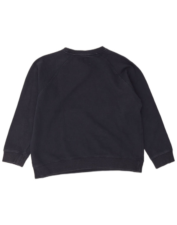 Fila moletom feminino jumper UK 16 grande algodão azul marinho