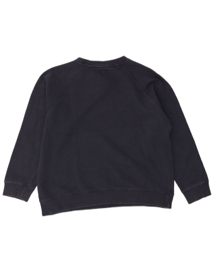 Fila moletom feminino jumper UK 16 grande algodão azul marinho