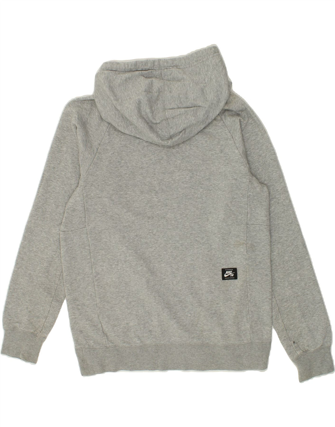 NIKE Womens Oversized Graphic Hoodie Jumper UK 10 Small Grey Cotton Vintage Nike and Second-Hand Nike from Messina Hembry 