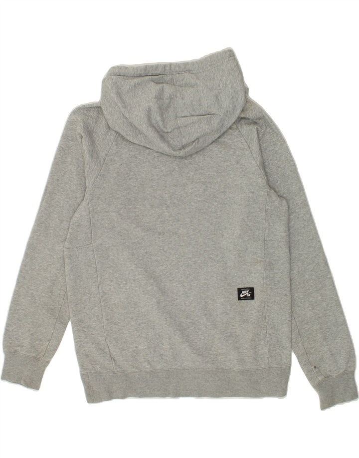 NIKE Womens Oversized Graphic Hoodie Jumper UK 10 Small Grey Cotton Vintage Nike and Second-Hand Nike from Messina Hembry 
