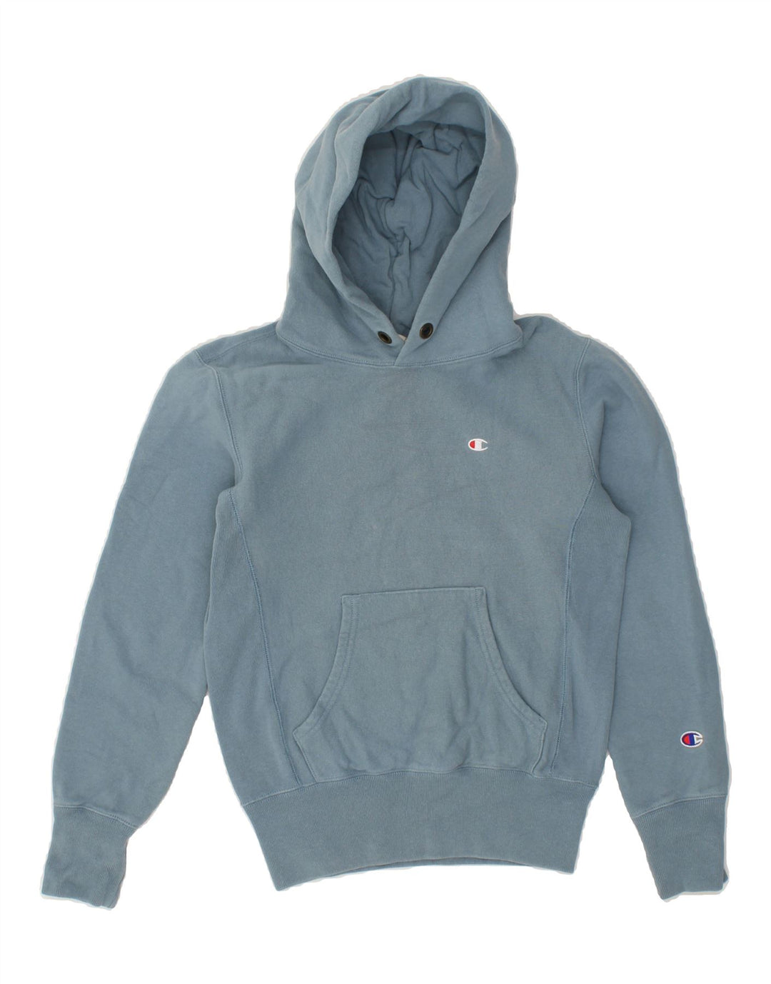CHAMPION Mens Hoodie Jumper XS Blue Cotton Vintage Champion and Second-Hand Champion from Messina Hembry 
