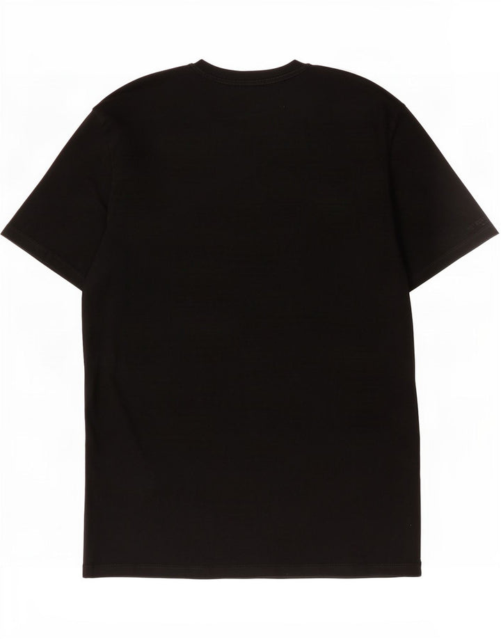 Camiseta masculina Zara Top grande de algodão preto