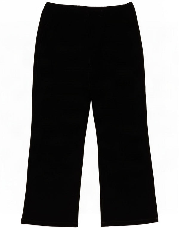 Calças femininas de perna larga Marks & Spencer UK 18 XL W38 L30 Preto
