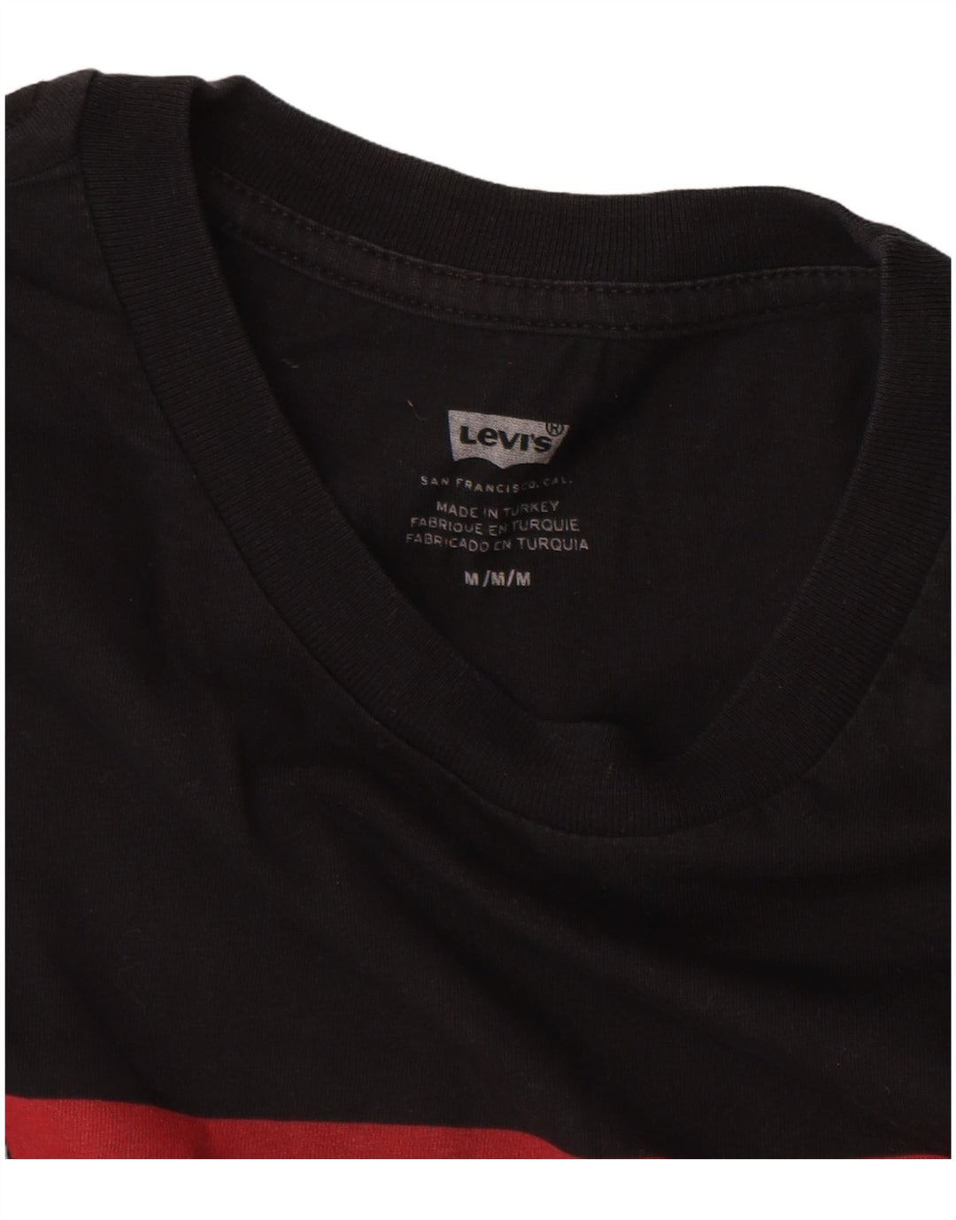 Camiseta gráfica masculina LEVI'S Top médio preto