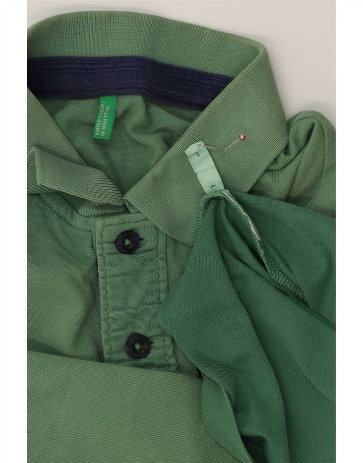 Camisa polo masculina Benetton grande verde