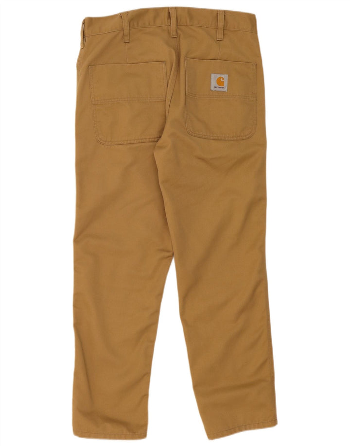 Calça Chino Masculina Carhartt Pegged W30 L27 Poliéster Bege