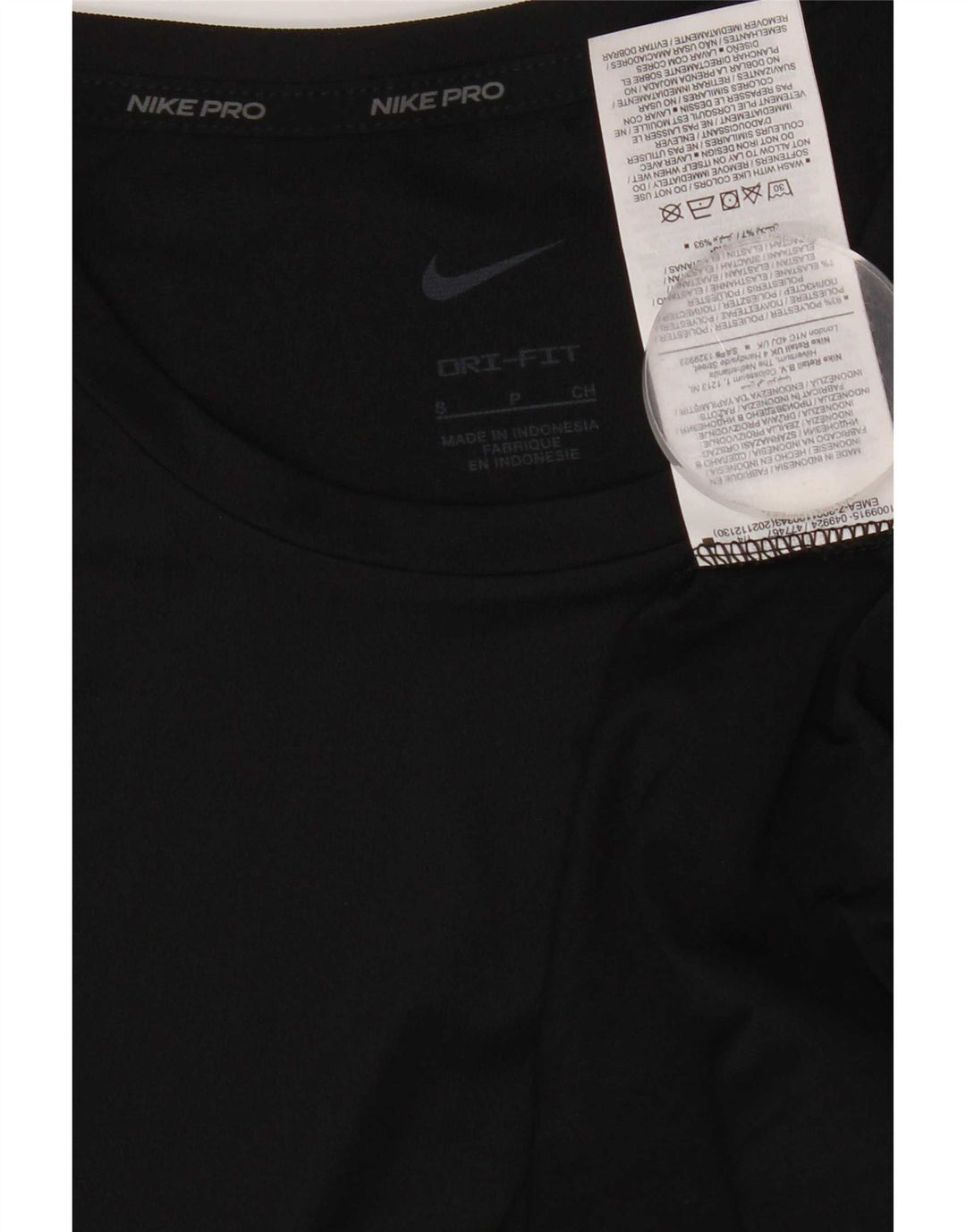 Camiseta Nike Masculina Dri Fit Top Pequeno Poliéster Preto