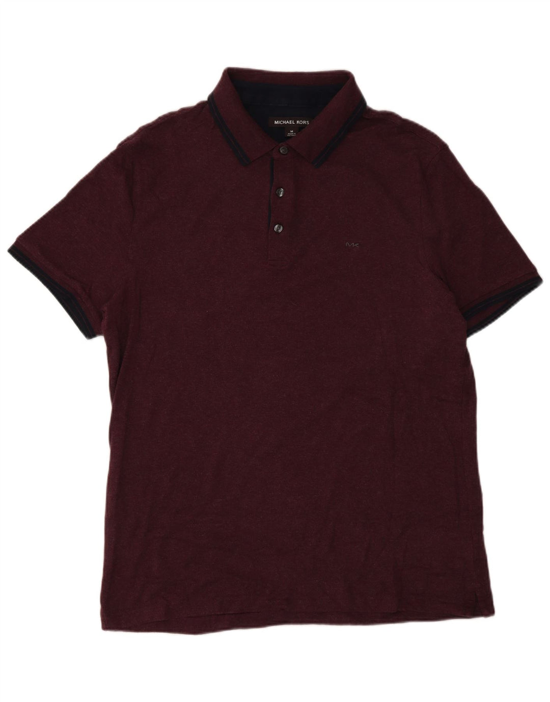 Camisa polo masculina MICHAEL KORS algodão médio Borgonha