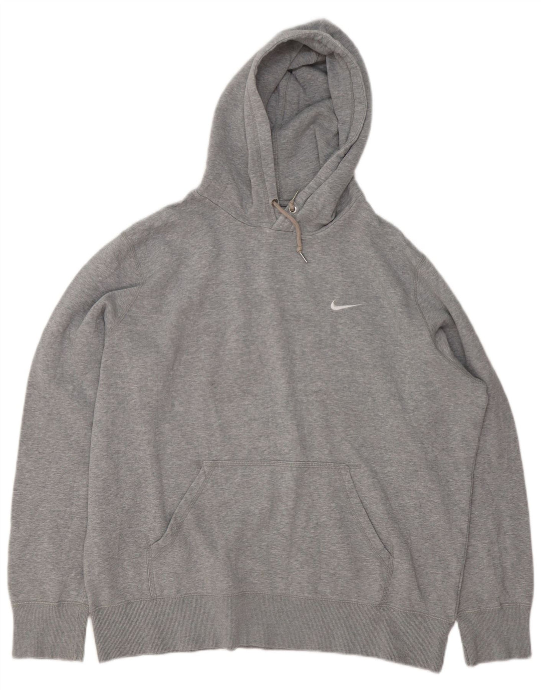 Nike masculino moletom com capuz XL cinza algodão