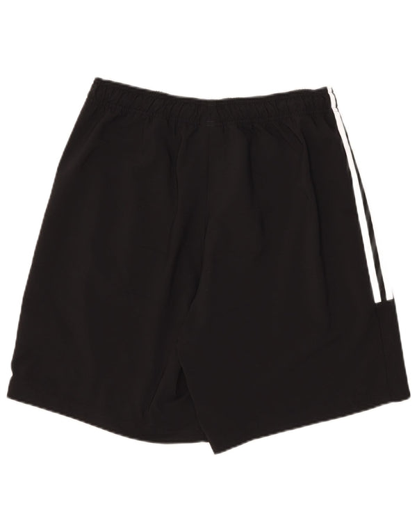 Shorts esportivos masculinos Adidas médio preto poliéster