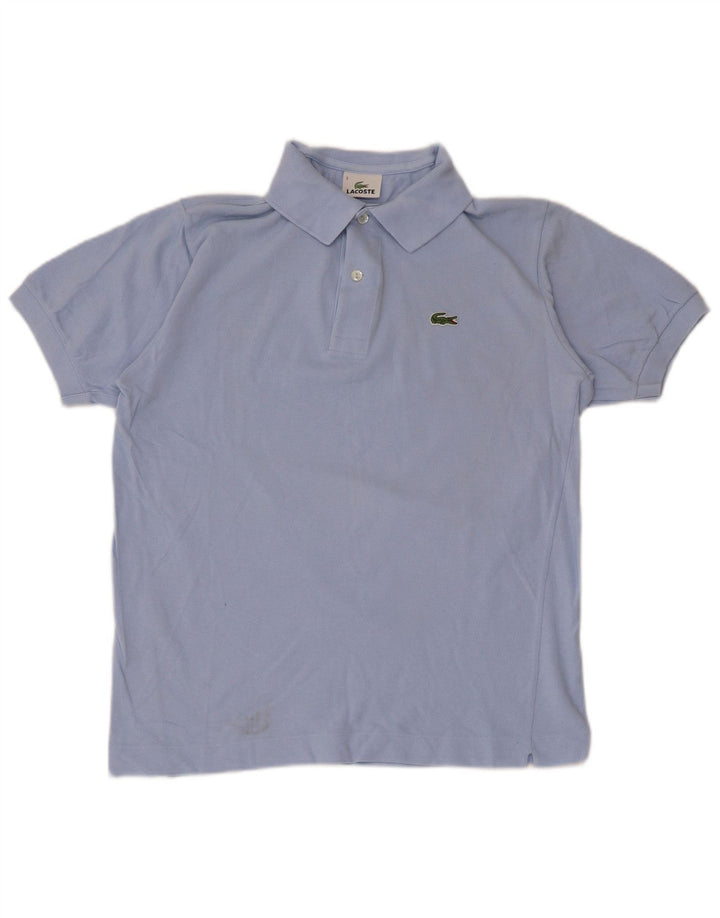 Camisa polo masculina Lacoste tamanho 3 pequeno algodão azul