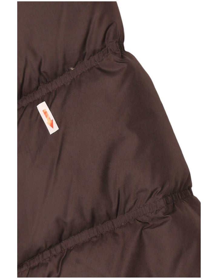 Casaco acolchoado com capuz feminino Fila IT 44 nylon cinza médio