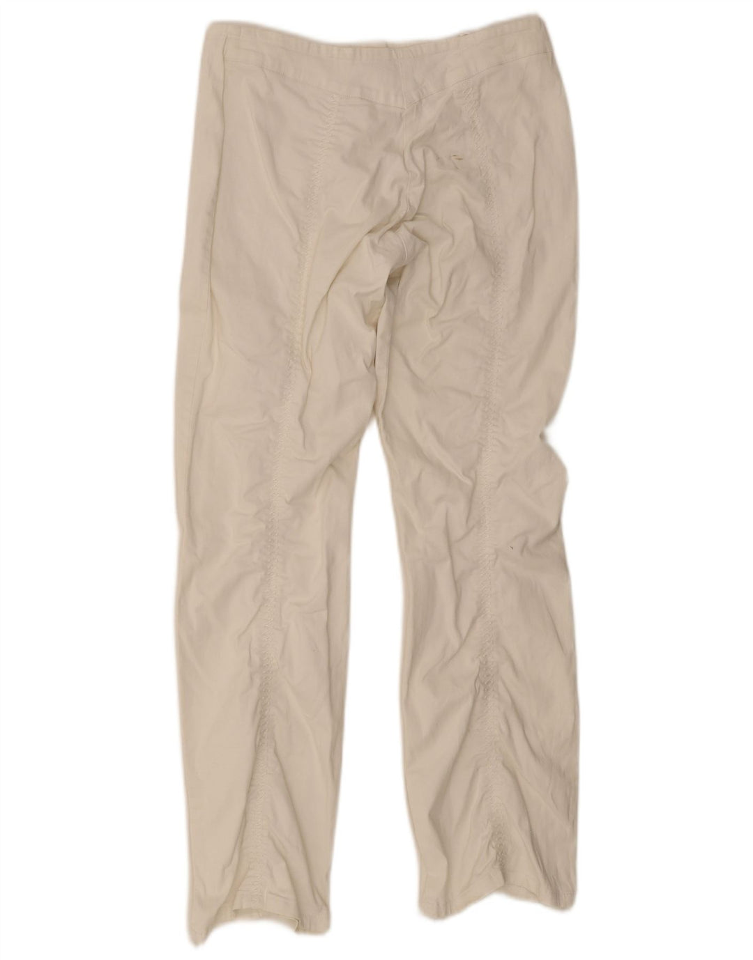 Calça feminina reta casual Marlboro Classics W30 L30 branca