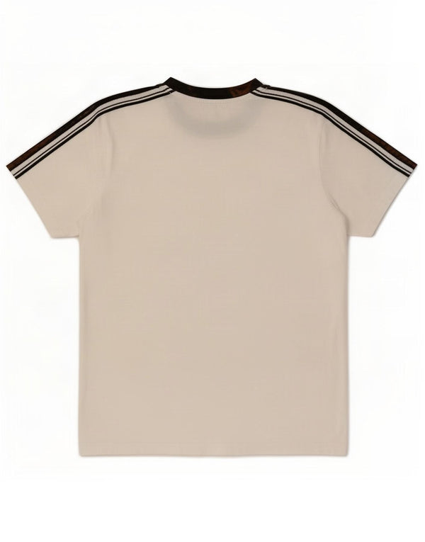 Camiseta feminina Adidas UK 12/14 médio algodão branco