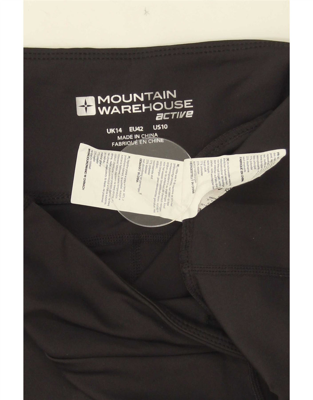 Leggings capri femininas Mountain Warehouse UK 14 médio preto colorblock