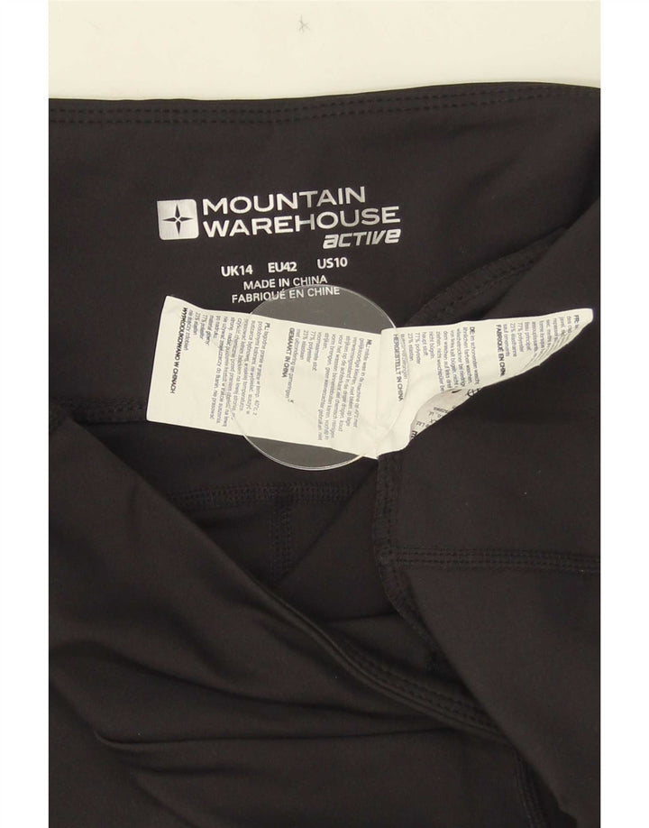 Leggings capri femininas Mountain Warehouse UK 14 médio preto colorblock