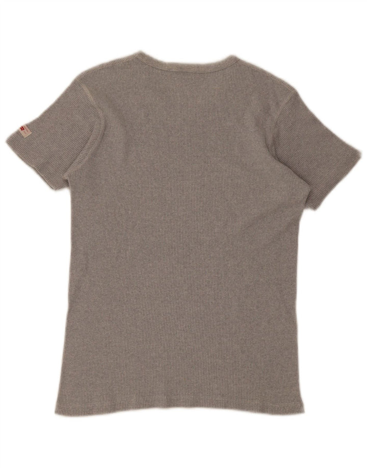 Camiseta feminina Levi's Top UK 12 algodão cinza médio