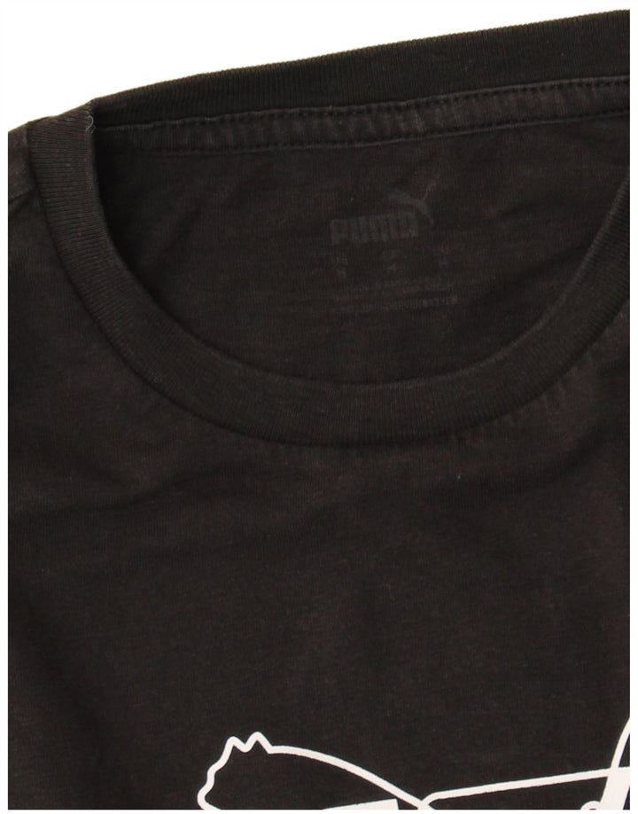 Puma Camiseta Feminina Graphic Top UK 14 Médio Preto