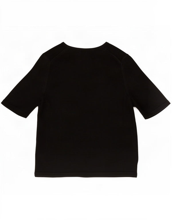 Camiseta feminina Marks & Spencer UK 12 acrílico preto médio