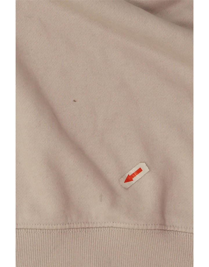 Fila moletom feminino oversized crop suéter UK 16 grande off white