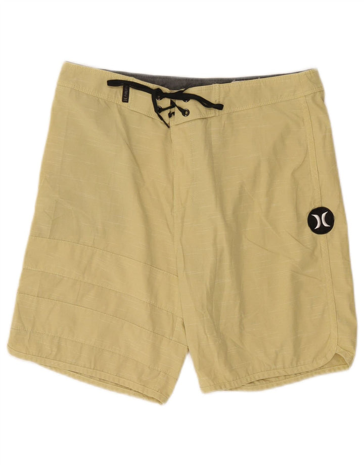 Shorts de natação Hurley masculino Phantom pequeno poliéster amarelo