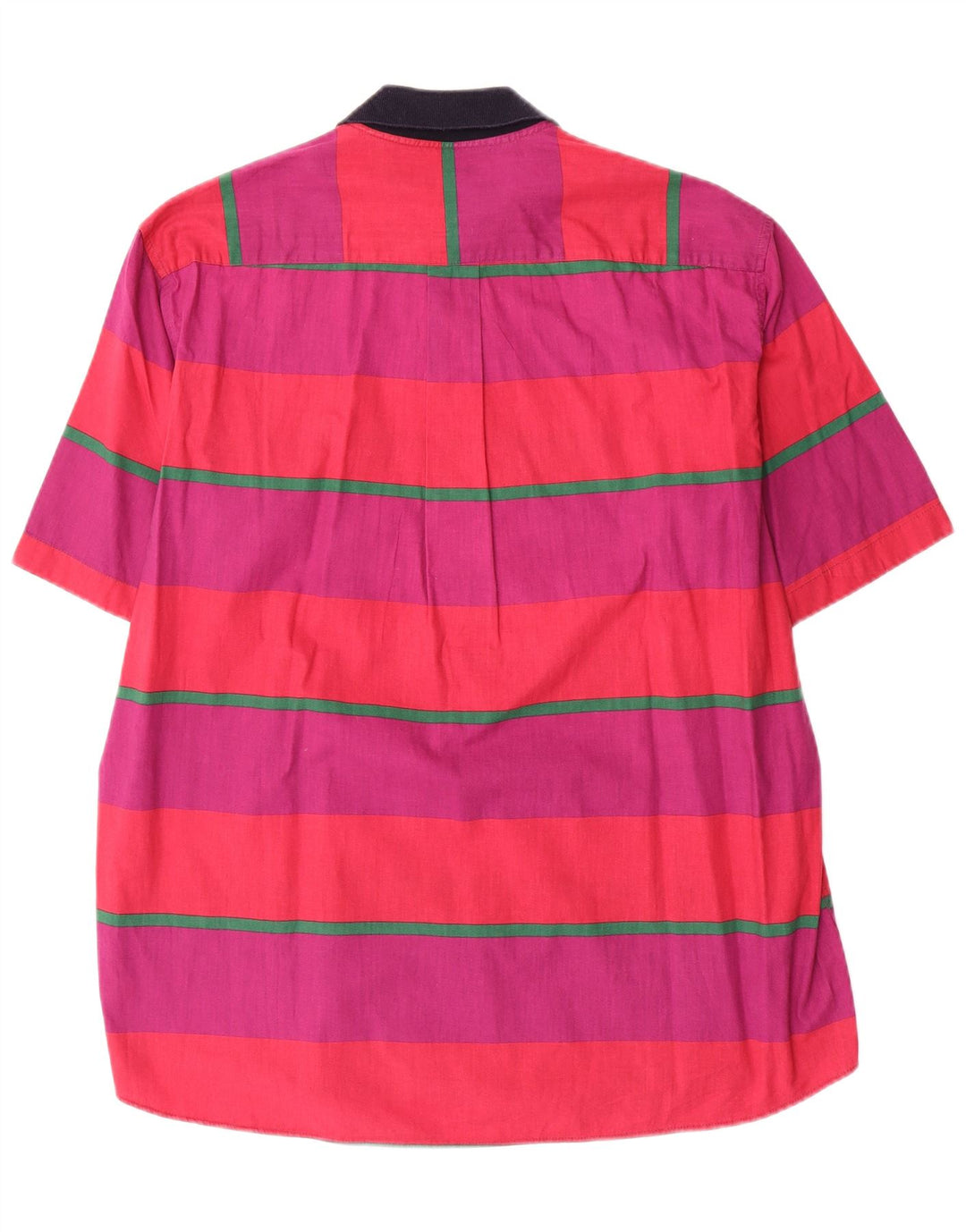 Camisa pulôver masculina de manga curta ICEBERG grande algodão listrado roxo