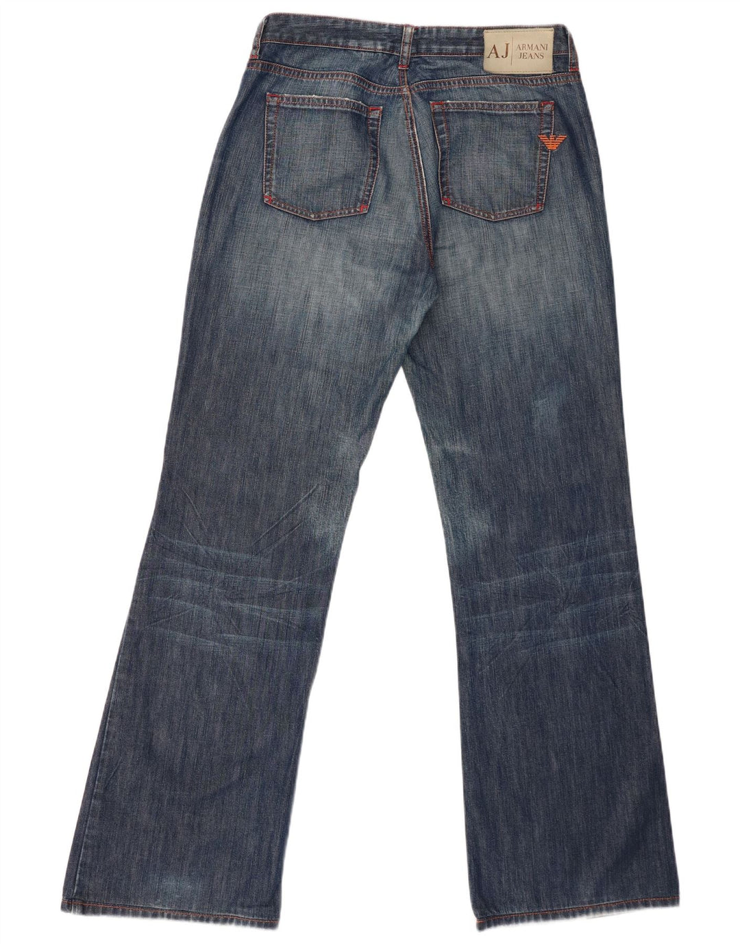 Calça jeans feminina Armani W31 L32 azul marinho algodão