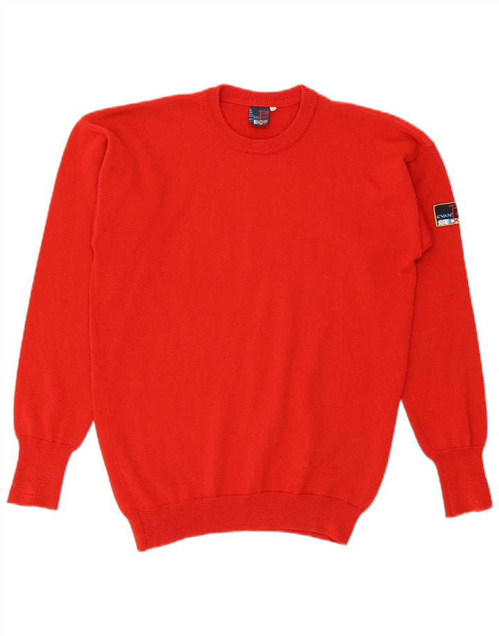 Suéter feminino EVAN PULL com gola redonda UK 12 vermelho médio