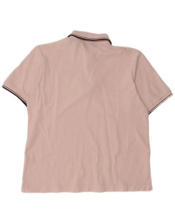 Camisa polo masculina Kappa médio algodão rosa