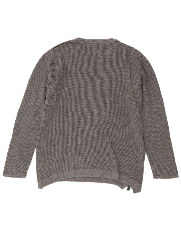 Suéter Zara Boys com gola redonda 9-10 anos algodão cinza